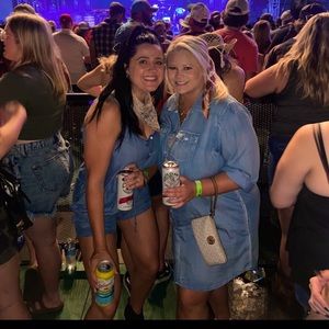 Boutique denim romper